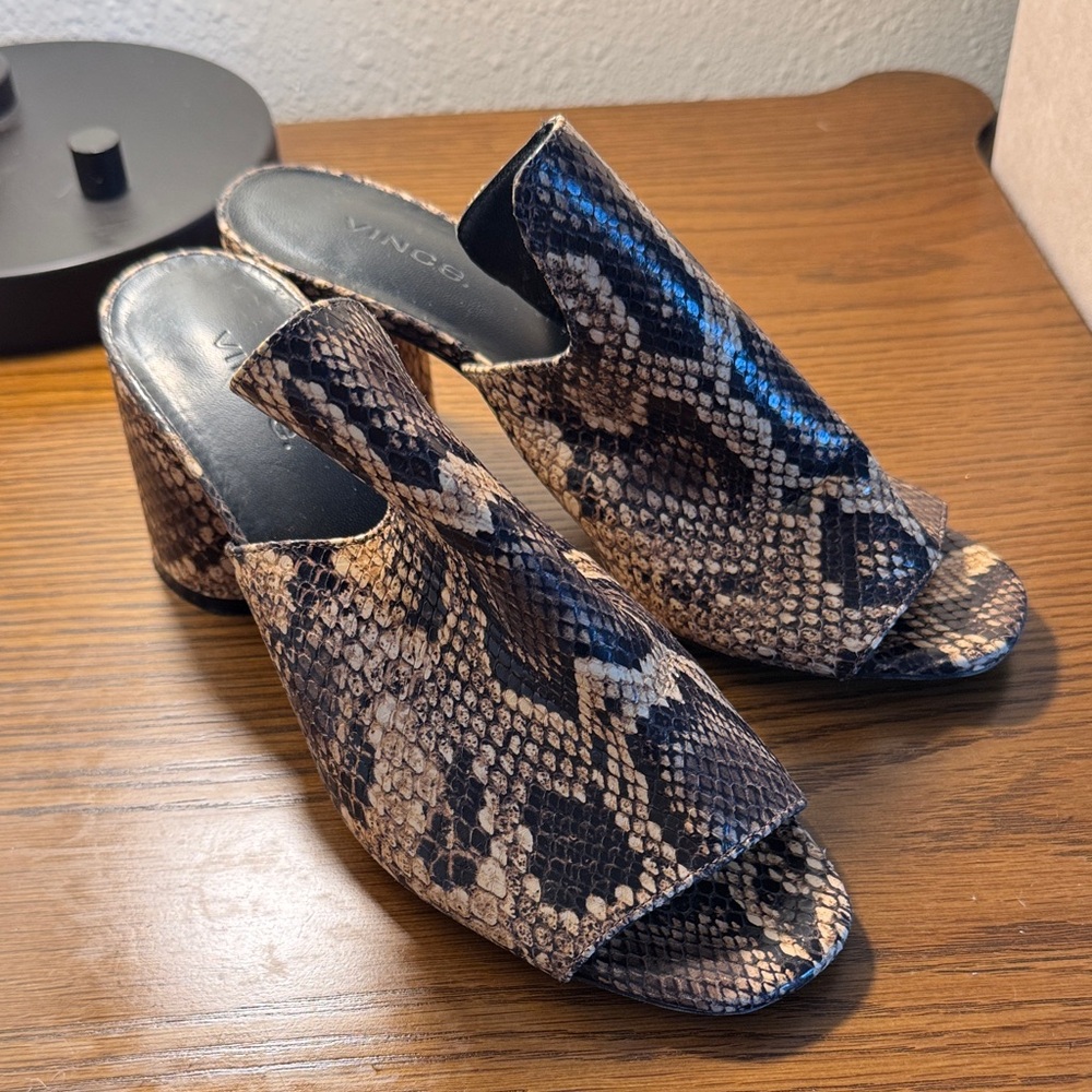 Vince Women's Heath Snakeskin Mules